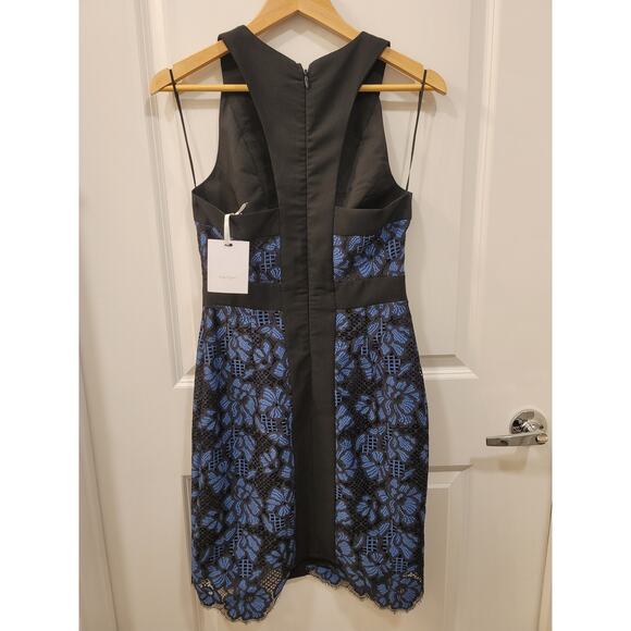 Anthropologie Harlyn Two Tone Lane Surplice Cocktail Dress - Picture 3 of 8